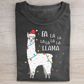 Fa La La Llama Christmas T-shirt