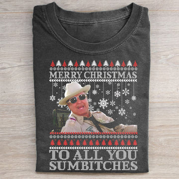 Ugly Smokey and the Bandit Christmas T-shirt