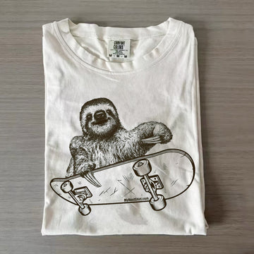 Sloth Riding A Skateboard T-shirt