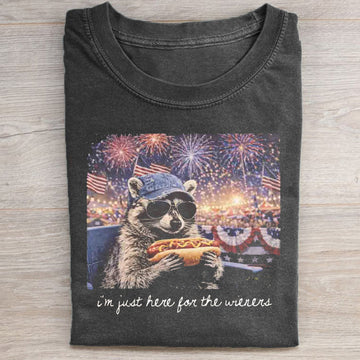 i live here raccoon T-shirt