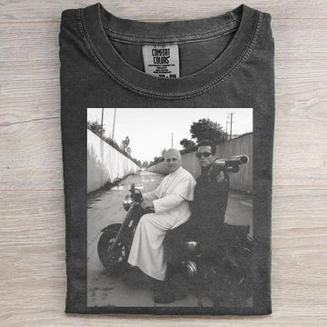 Retro Biker Action Movie Meme T-Shirt