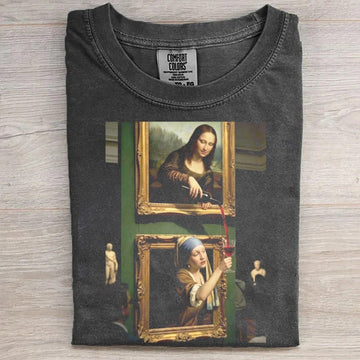 Vintage Oil Painting Parody Shirt