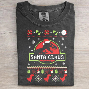 Jurassic Santa Claws T-Shirt