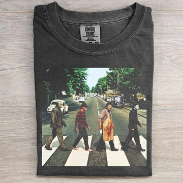 Vintage Horror Characters Crossing Street Shirt,
