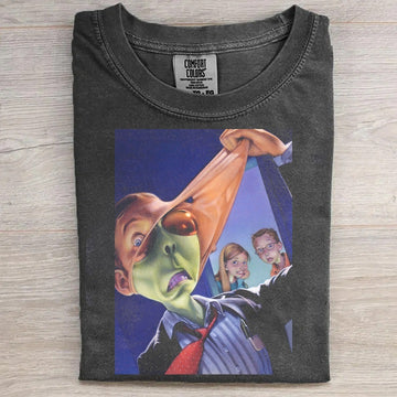Funny Alien Face Graphic T-Shirt