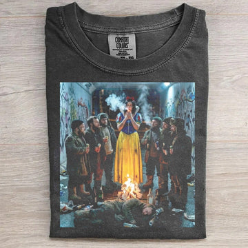 Fairy Tale Parody Princess and Dwarfs Streetwear T-Shirt